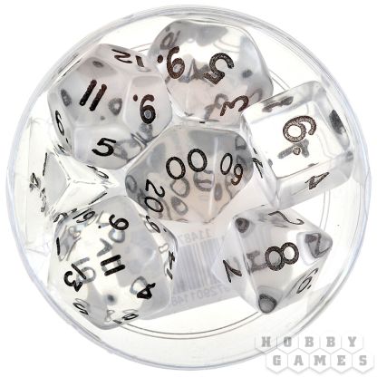 Набор кубиков Dice and Games: Gem Clear, 7 шт.