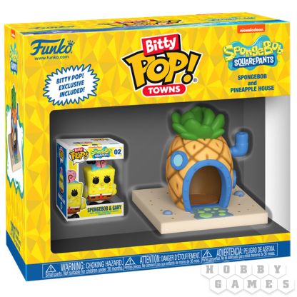 Набор фигурок Bitty POP! SpongeBob SquarePants: Towns SpongeBob and Pineapple House