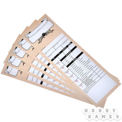 Набор из 5 многоразовых трекеров персонажей (D&D 5e)