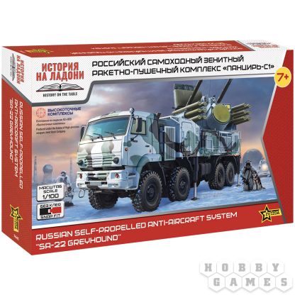 Российский самоходный зенитный ракетно-пушечный комплекс "Панцирь-С1" (1:100)