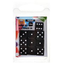 Набор кубиков D6 Zvezda, 10 шт. (10 мм, чёрные)