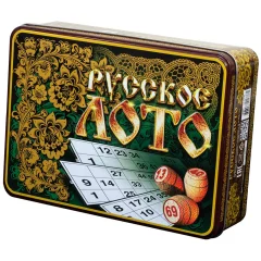 Лото "Русские узоры" (жестяная коробка)