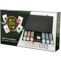 Набор из 300 фишек для покера с номиналом