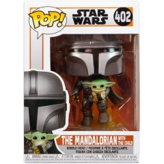 Фигурка Funko POP! Star Wars. The Mandalorian: The Mandalorian with The Child (Flying)