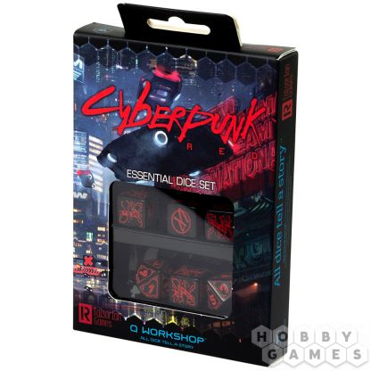 Набор кубиков Cyberpunk Red Essential, 6 шт.