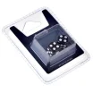 Набор стандартных кубиков D6 Stuff Pro, 2 шт. (12 мм чёрные)