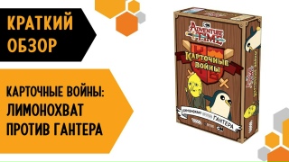 Видео «Краткий обзор игры "Время приключений. Карточные войны: Лимонохват против Гантера"»